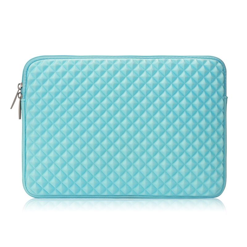 V562-GM9410BL-202508290626-00 Textured Diamond Laptop Sleeve - Mint Green - Image 1