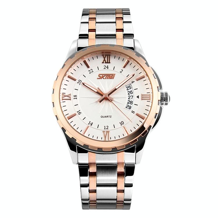 V562-GR2331AW-202508290741-00 Waterproof Multifunctional Quartz Wrist Watch - Fashionable and Business-ready - Rose Gold - Image 1