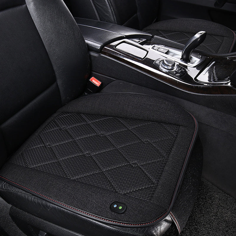 V562-GU23-T203BLACK-202508291015-00 Vibe Geeks Car Seat Cover Cooling Pad Electric Air Ventilator Seat Cushion - Black - Image 1