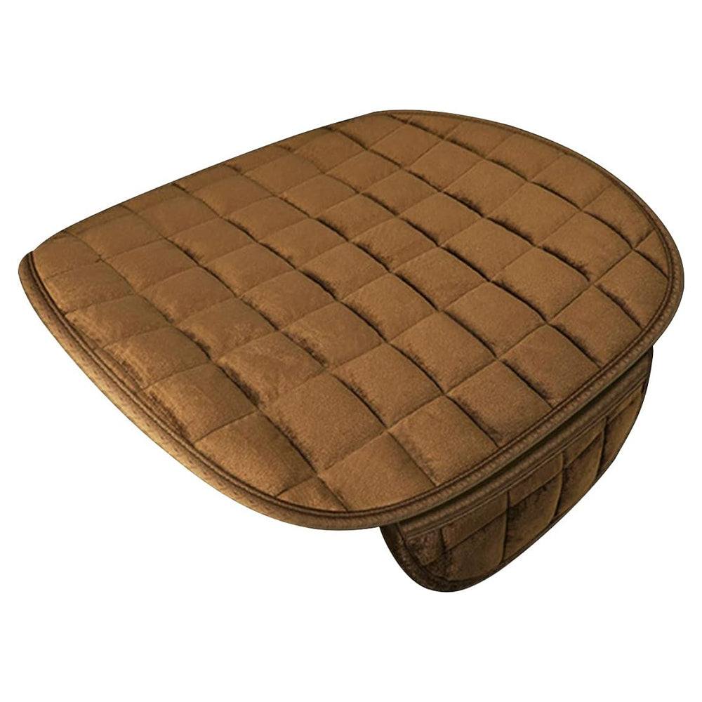 V562-GU23-TA60COFFEE-202508291430-00 Vibe Geeks Auto Front Seat Winter-proof Cover for Comfort and Protection - Coffee - Image 1