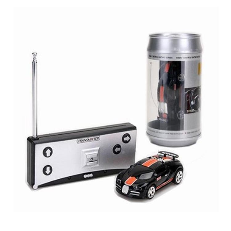 V562-H102635070DBT-202508281841-00 Mini Rc Car with Remote Control - Coke can Design - Black + Orange - Image 1