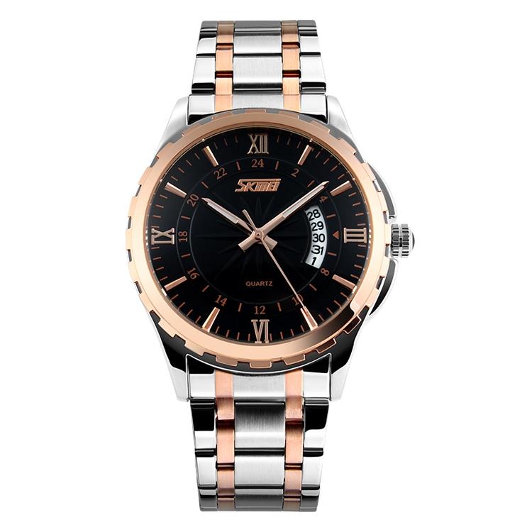 V562-J2331AW-202508290741-00 Waterproof Multifunctional Quartz Wrist Watch - Fashionable and Business-ready - Gold - Image 1