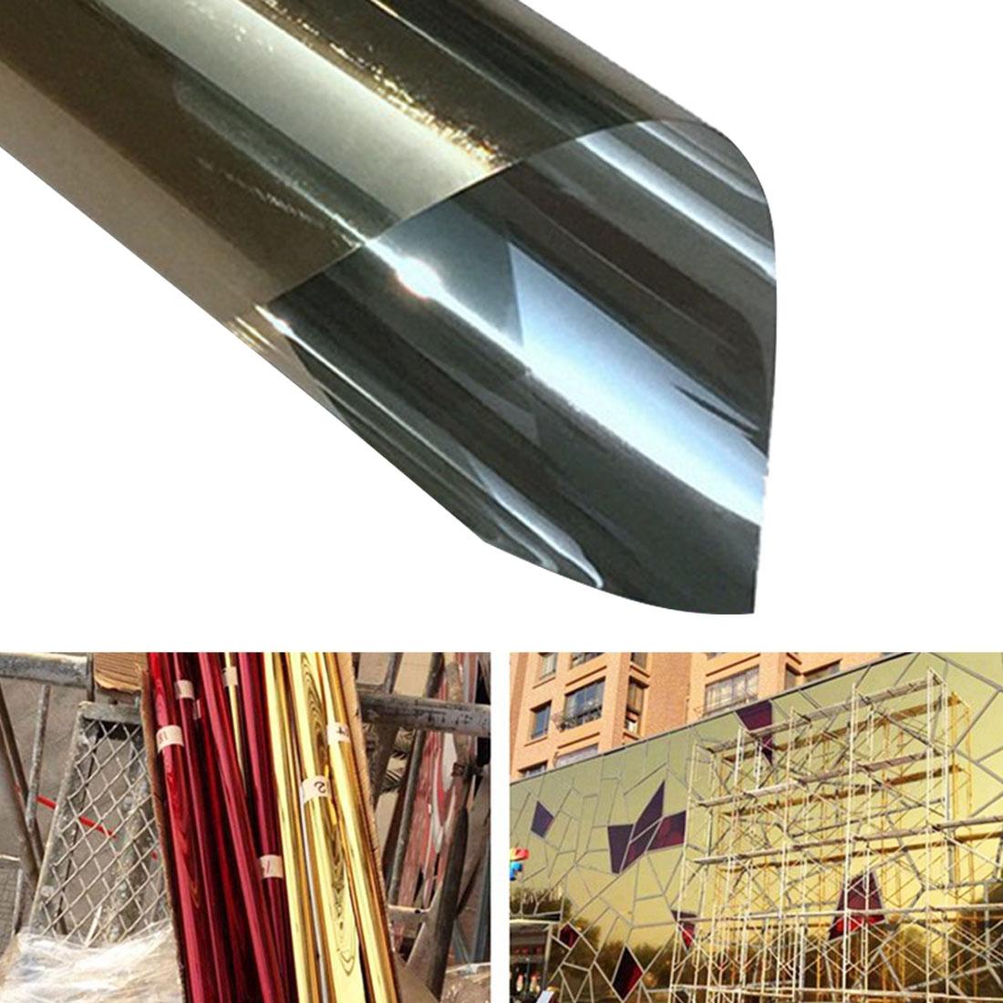 V562-J4885CH-202508290052-00 60cm x 1m Uv Reflective Privacy Window Film - one Way Decorative Sticker - Gold - Image 1