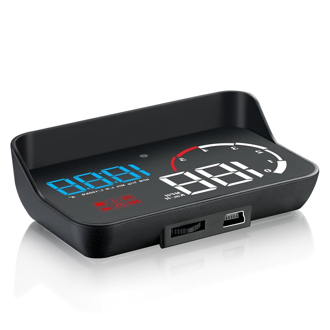 V562-L1787SMC-202508290811-00 Universal Car Obd2 Hud 3.5 Inch Vehicle Head Up Display - Blue - Image 1