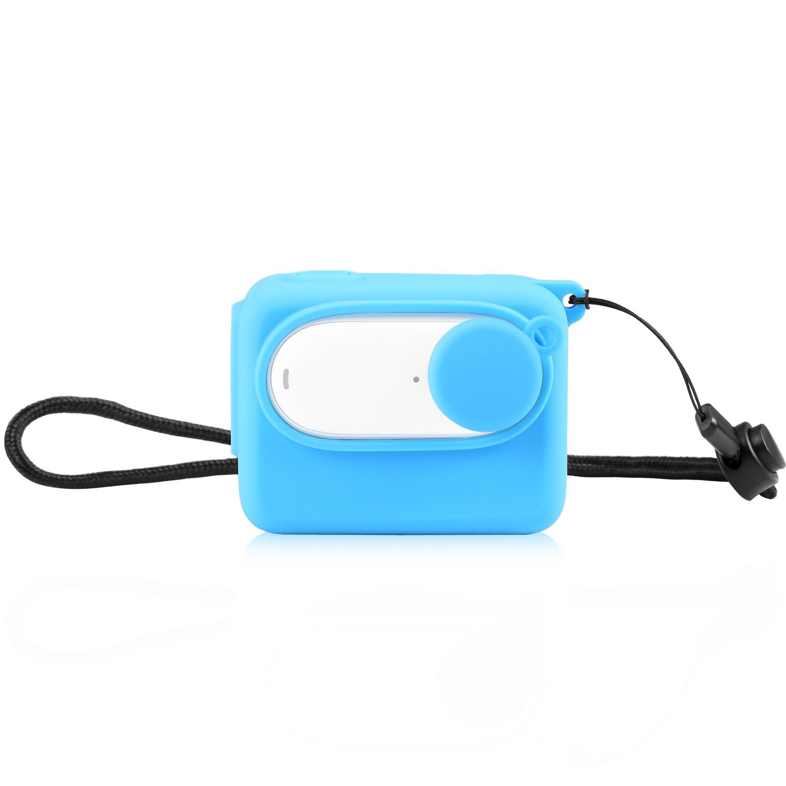 V562-L678UP-202508280536-00 Insta360 Go 3 Charging Case with Silicone Cover Lens Cap and Strap - Blue - Image 1