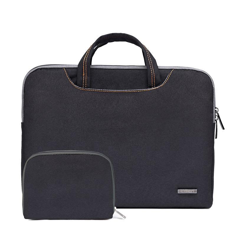 V562-M3027175950DBT-202508281152-00 15.6 Inch Simple Business Laptop Bag With Liner - Ls-116 - Canvas Colourful Leaves Blue - Image 1