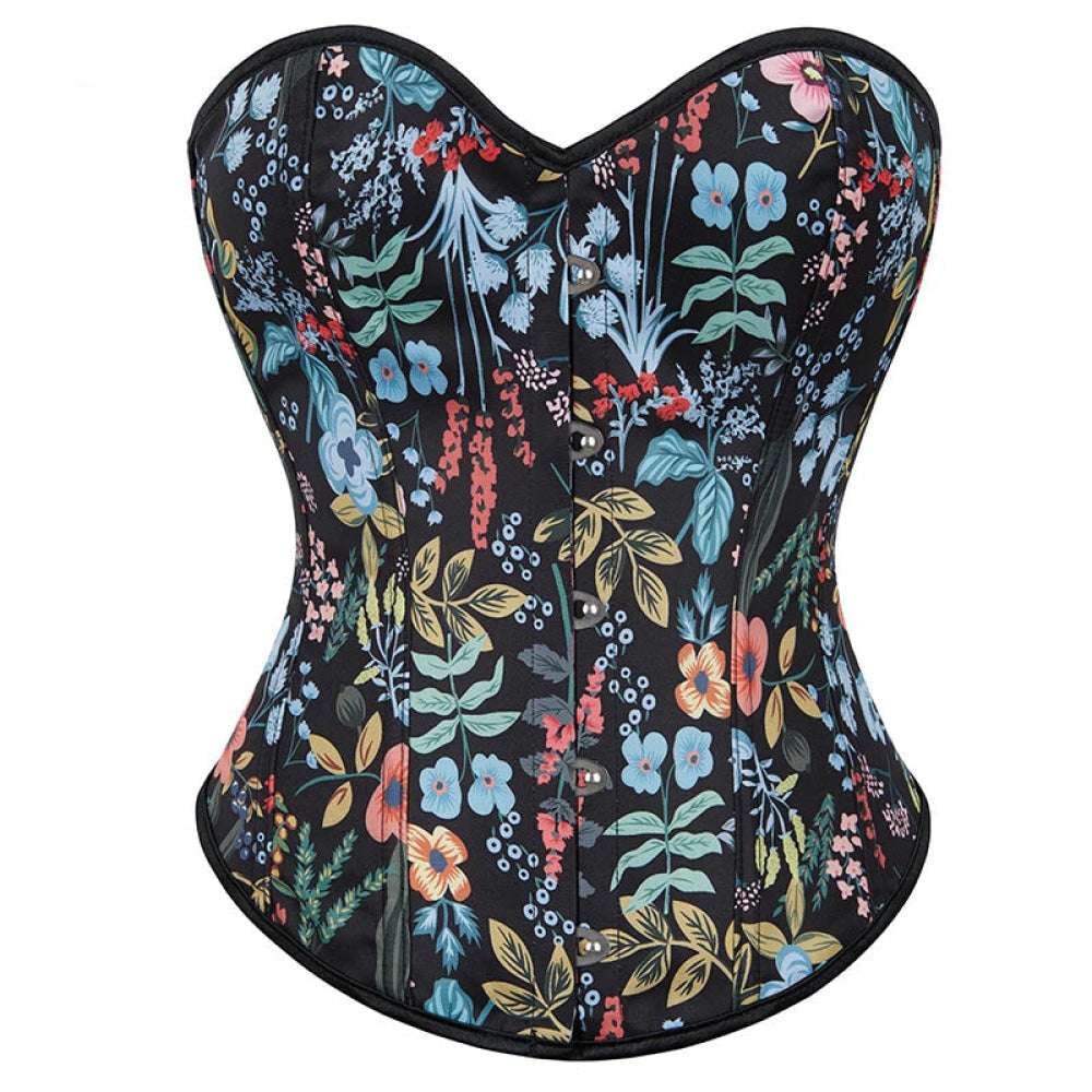V562-OBBPBBNTBAKPTAKL-1-202508291825-00 Strapless & Backless Corset Tops For Women Front 5 Busk Closure Lace Up Boned Plus Size S-6Xl - 5Xl - Image 1