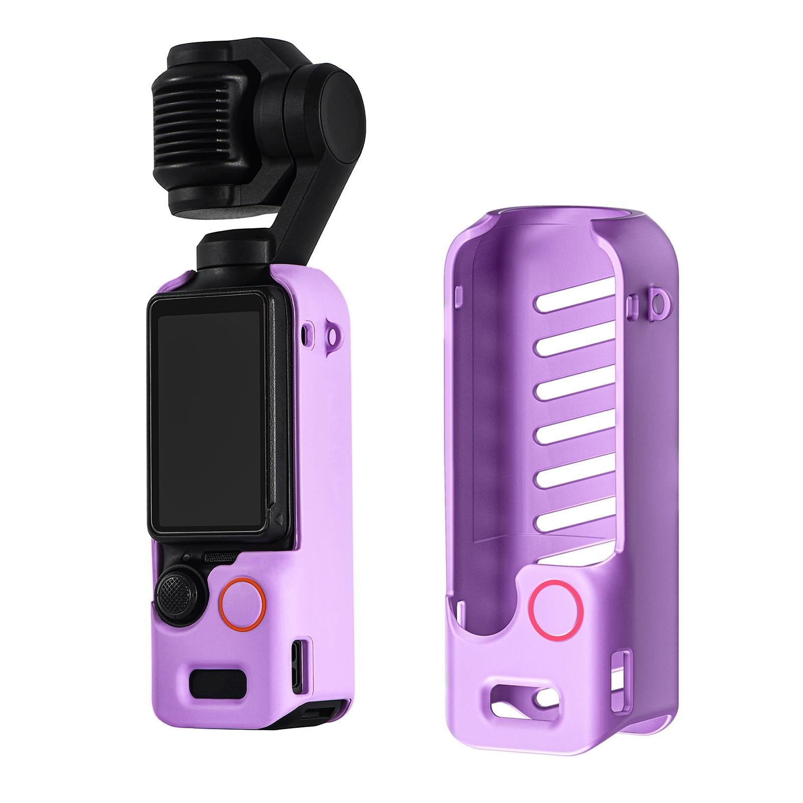 V562-P4770POD-202508290246-00 Tpu Cover Case For Osmo Pocket 3 Protective Body Skin - Purple - Image 1
