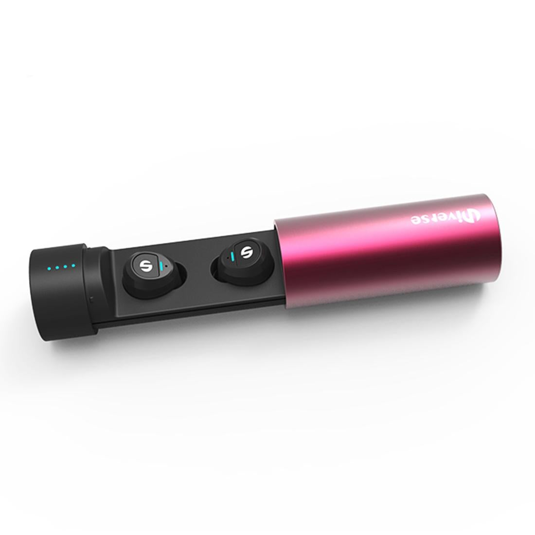 V562-R7124P8PI-202508280925-00 Waterproof Wireless Earbuds with Noise Cancelling and Charging Case - Red - Image 1