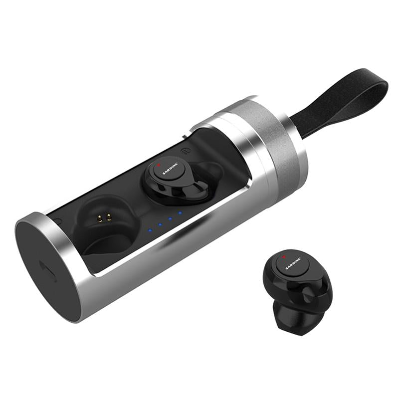 V562-S1220D6PI-202508280610-00 Wireless Stereo Earphones with Charging Box - Sardine F8 Tws Bluetooth V5.0 - Silver - Image 1