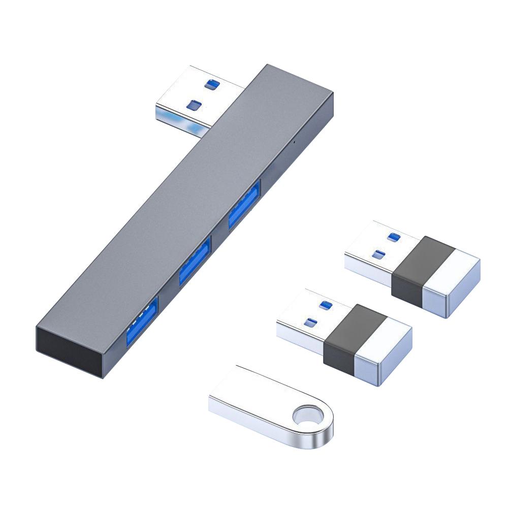 V562-S4032CP-202508280426-00 Usb Male To Dual Usb 2.0+3.0 Female Adapter Silver - Image 1
