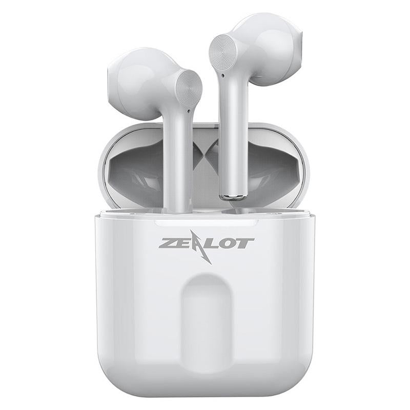 V562-S4370D6PI-202508281116-00 Wireless Bluetooth 5.0 Earbuds with Charging Case - White - Image 1