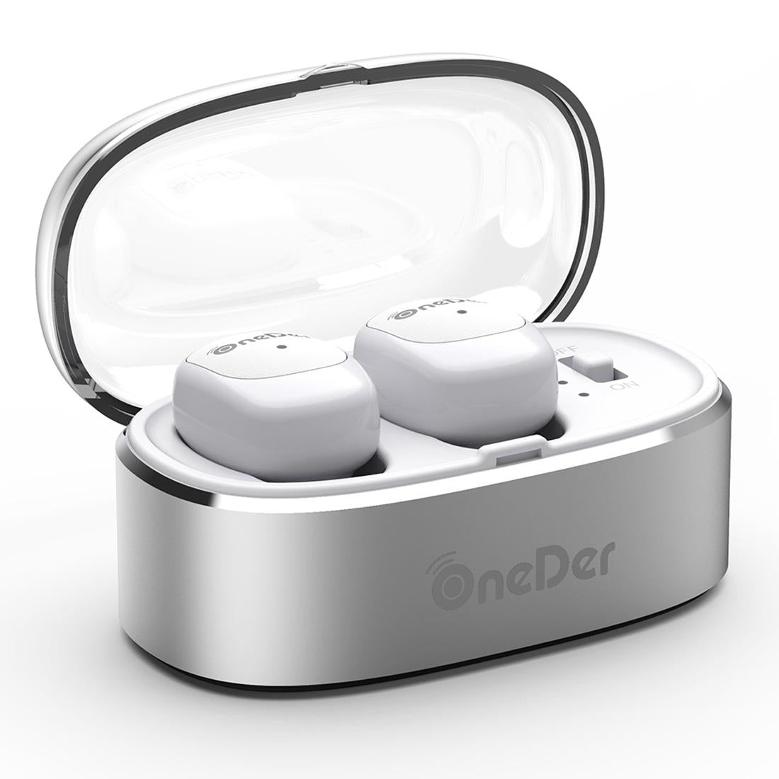 V562-W8528G7PI-202508280911-00 True Wireless Bluetooth Earbuds Oneder W11 - Stereo Sound - White - Image 1