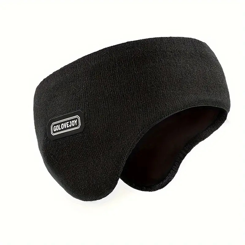 V563-XB33618-BLACK-202508260920-00 Warm Mens Winter Earmuffs Ear Protection Cold Proof Running Ear Cover Outdoor Cycling Earmuffs - Image 1