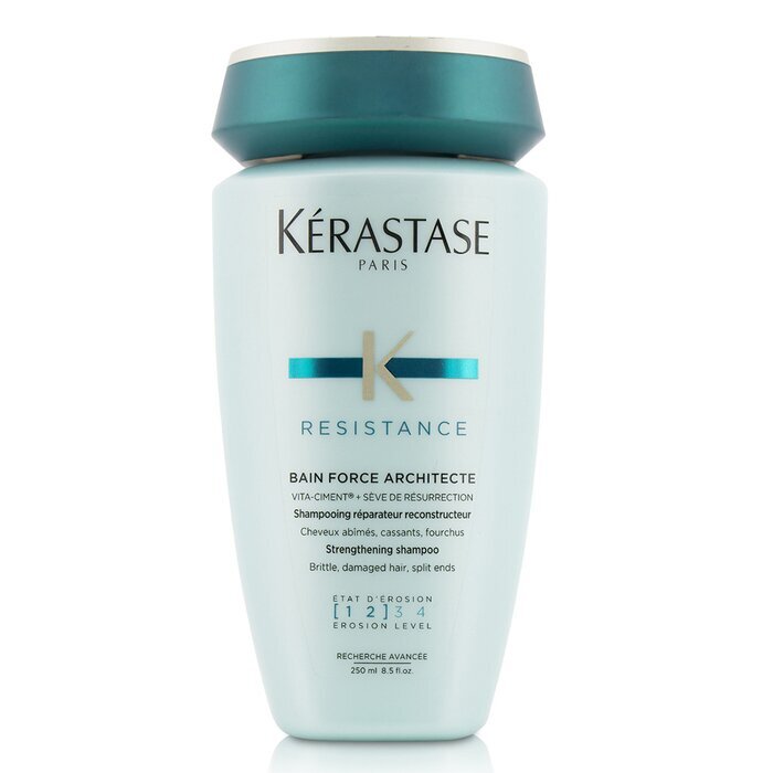 V604-281929-202508280221-00 Kerastase Resistance Bain Force Architecte Strengthening Shampoo (For Brittle, Damaged Hair, Split Ends) 250ml/8.5oz - Image 1