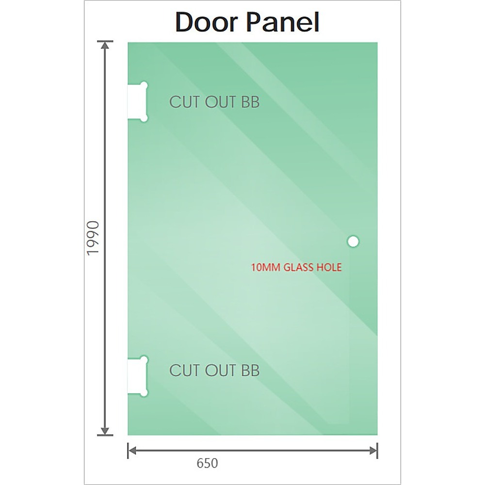 V63-900281-202509030045-00 120x90cm Corner Frameless Shower Screen with Gunmetal Channel and Brass Hinges, Square Double Pull Handle - Image 1