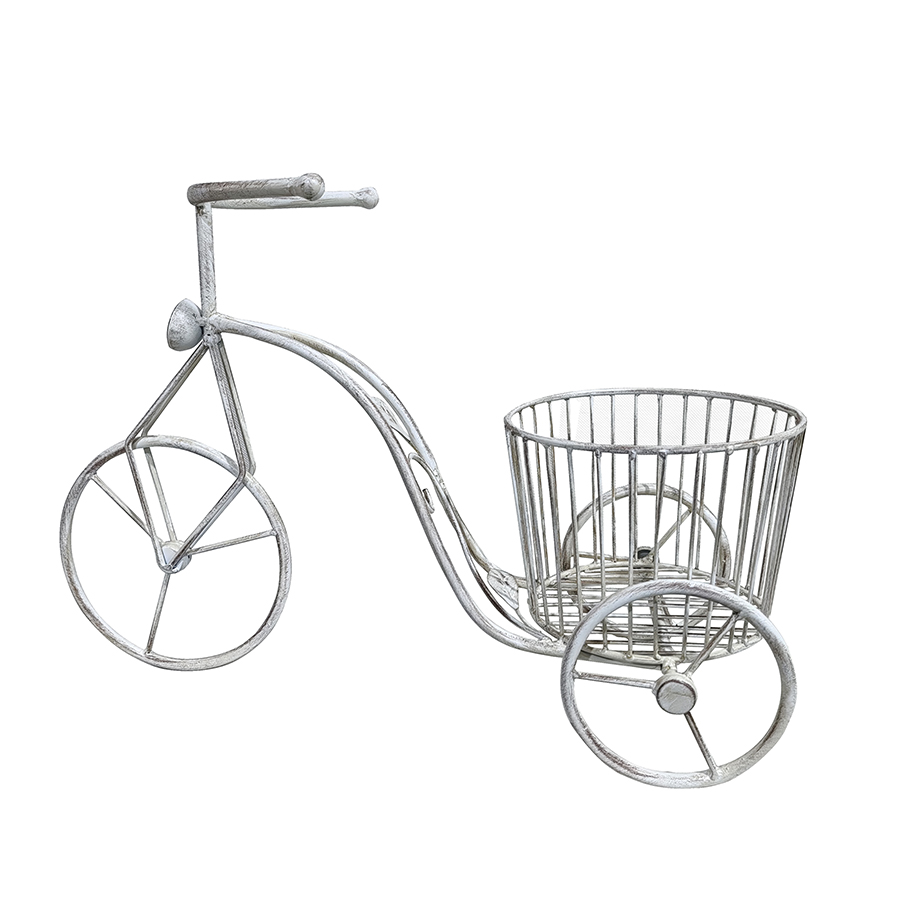 V637-03804PLN-202508251415-00 Country Garden Traingle w Basket Planter 35cm - Image 1