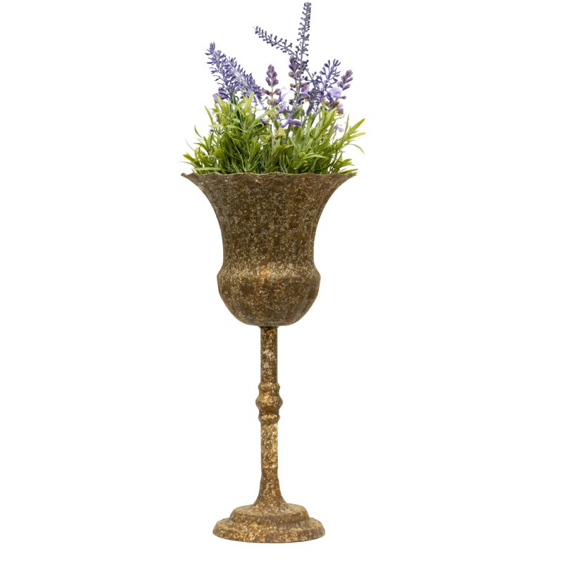 V637-37080GOB-202508251452-00 Vintage Style Decorative Goblet 35cm - Image 1