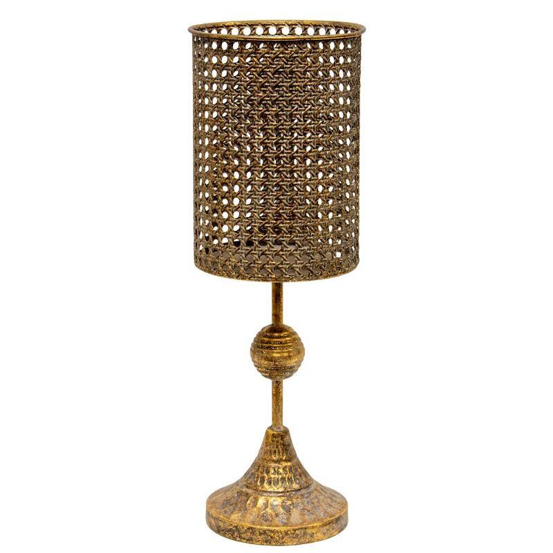 V637-37092CDL-202508251455-00 Lustre Tall Stemmed Pillar Candleholder 45cm - Image 1