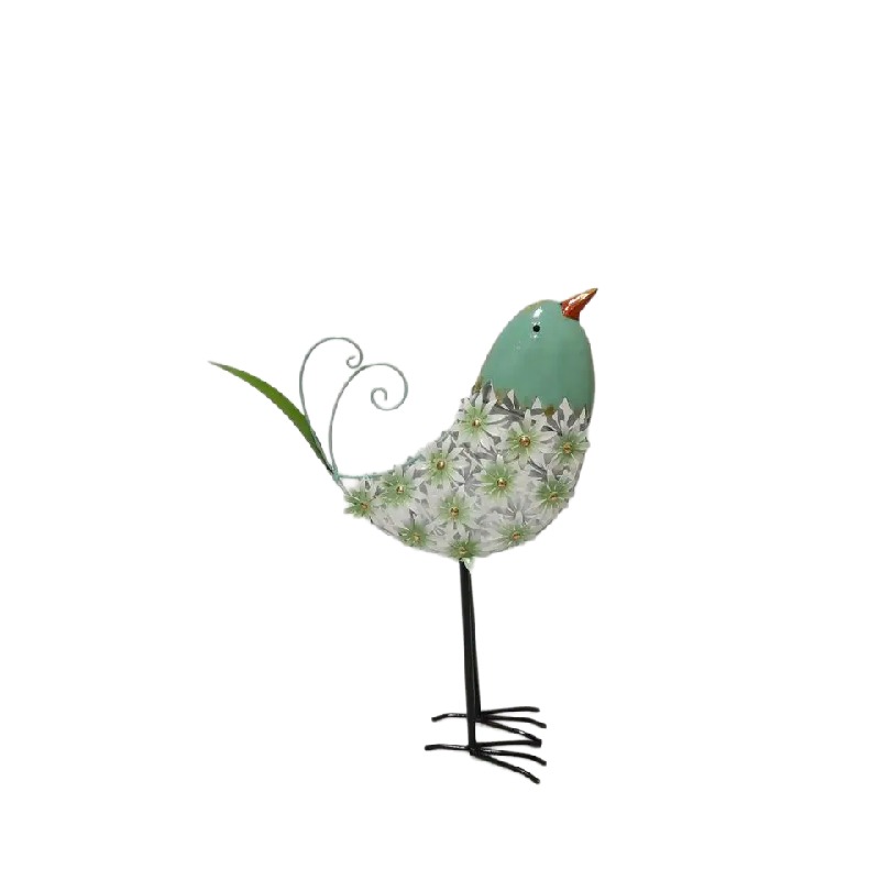 V637-40468BRD-202508251520-00 Natures Art Bird W Flowers 44cm - Image 1