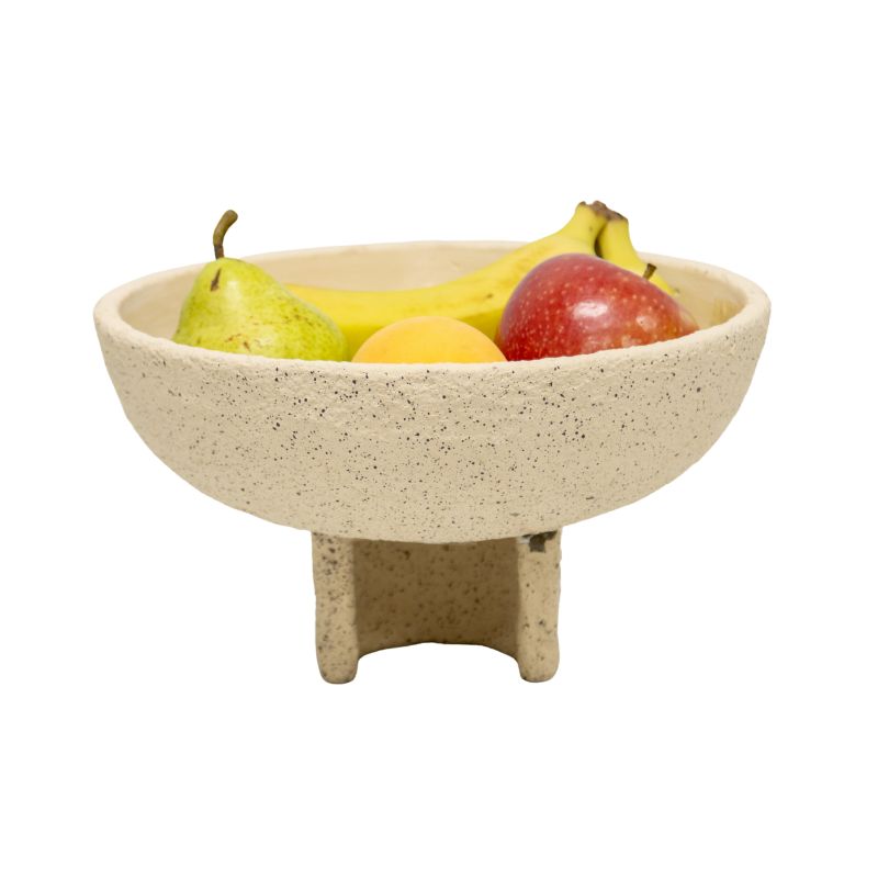V637-88758BWL-202508251655-00 Contemporary Curve Base Textured Bowl 25cm - Image 1