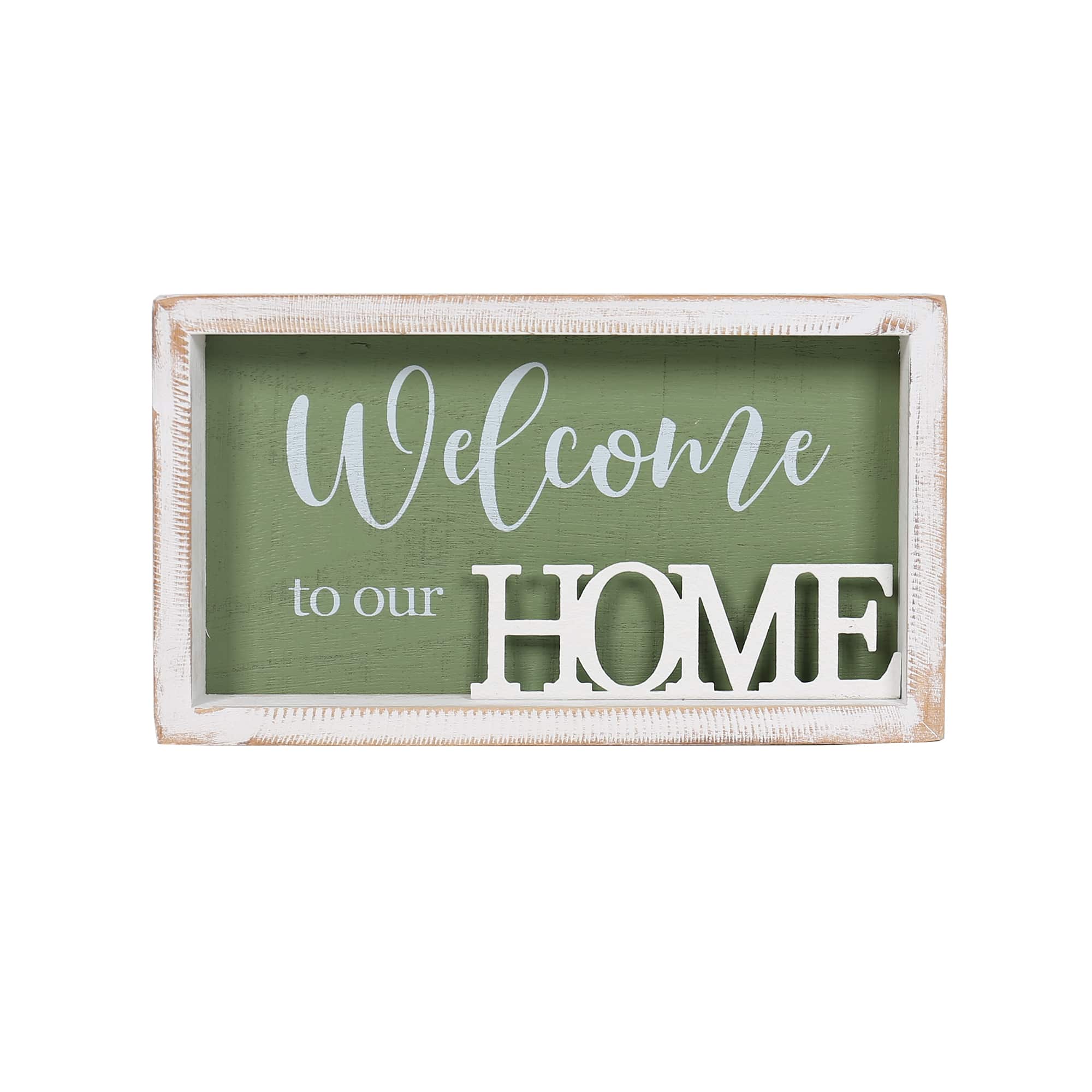 V637-91236HOM-202508251735-00 Home 3D Plaque / Wall Art in Shadow Box Frame 28cm - Image 1