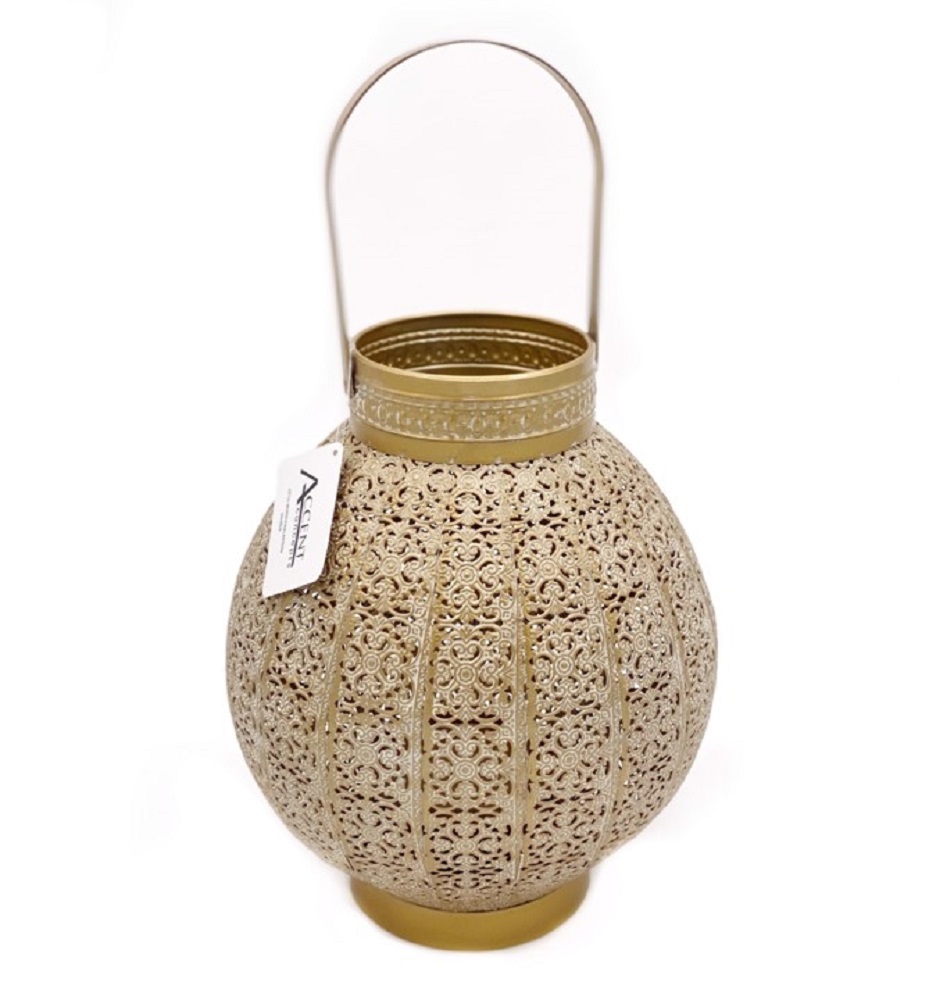 V637-DCO29717-202508251545-00 Moroccan Style Round Lantern Candle Holder 28cm - Image 1