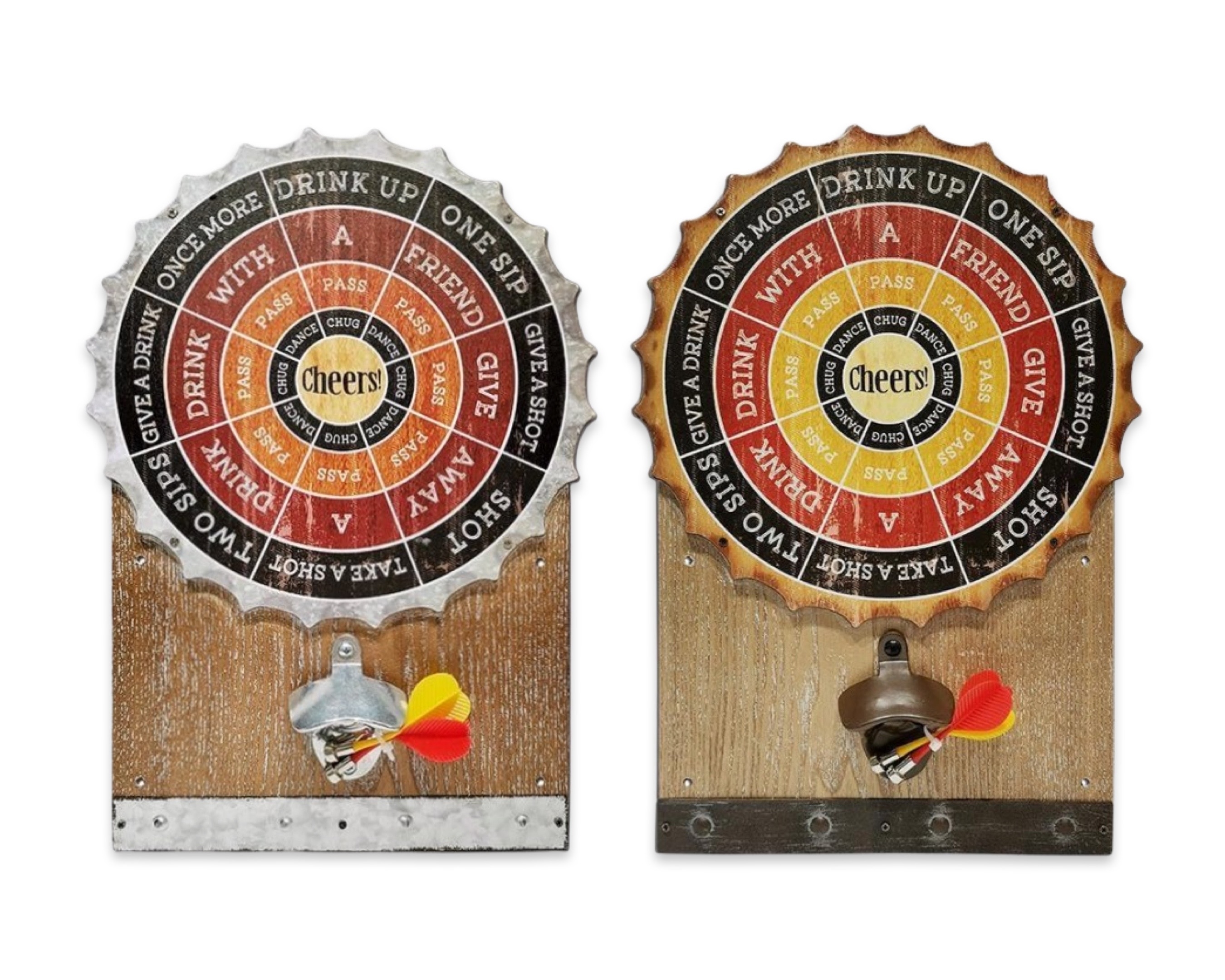 V637-DCO35053-202508251635-00 Set 2 Darts Board & Beer Opener Assort 40cm - Image 1