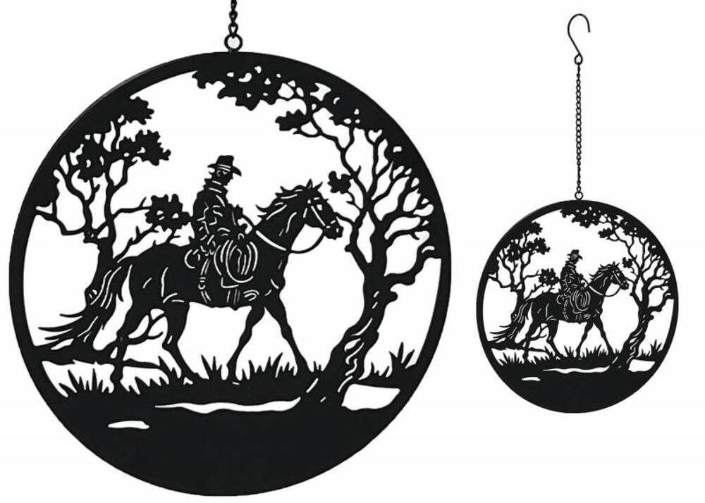 V637-E522691-202508252020-00 Riding Horseman Wall Art 56cm - Image 1