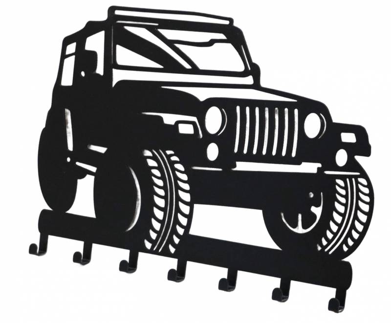 V637-E522924-202508252125-00 Truck 7 Hook Metal Wall Art 30x22cm - Image 1