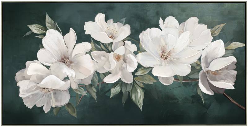 V637-E592600-202508252245-00 Leah Flower Artwork 150x50cm - Image 1