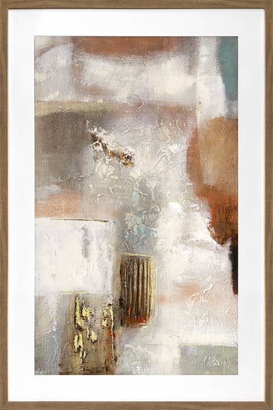 Dimitri Abstract Artwork Framed W Glass Front 80x120cm
