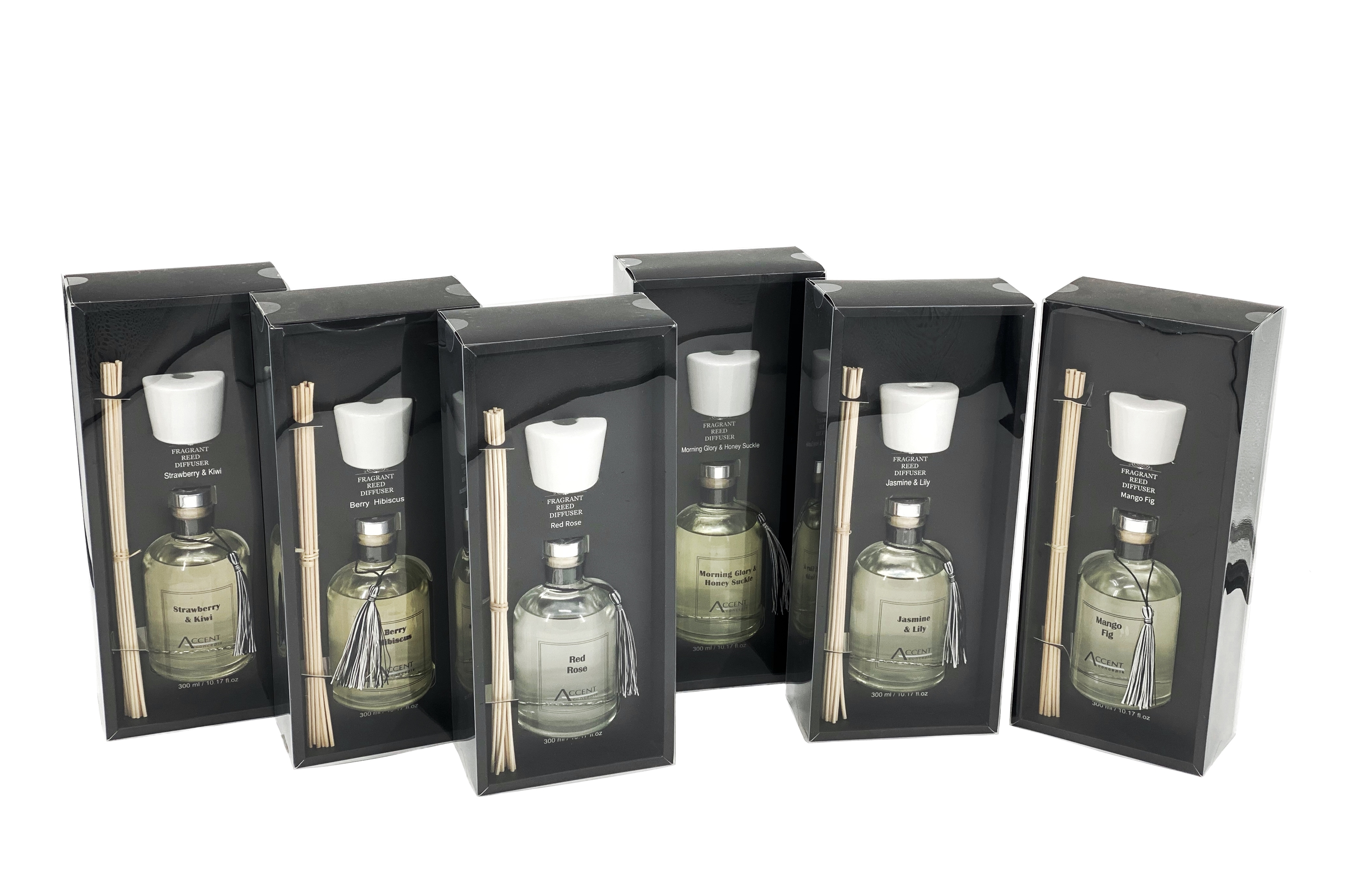 V637-INC0903-202508252210-00 bulk 12 300ml Fragrant Oil Diffuser With Ceramic Cap Assorted Frag - Image 1