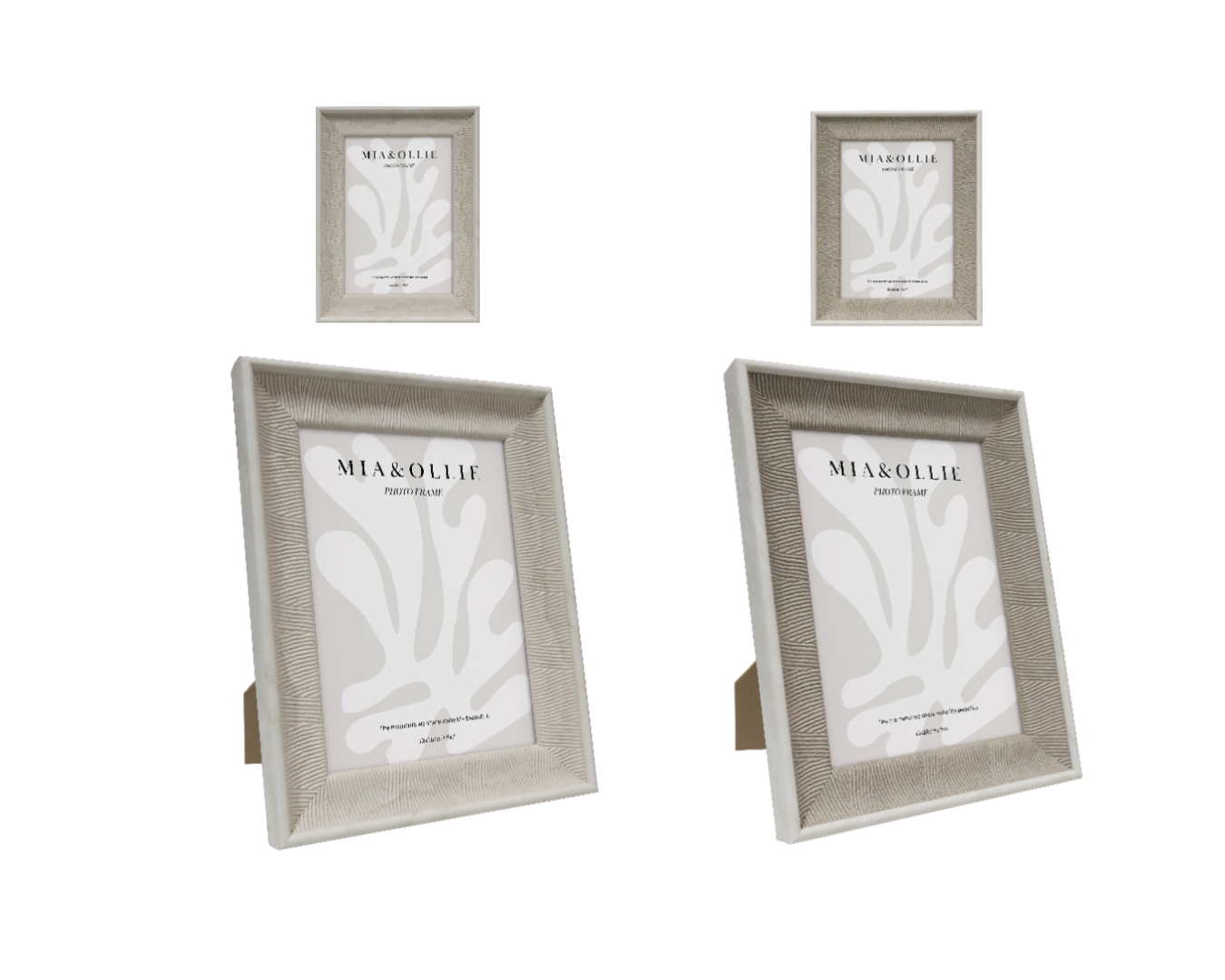 V637-PHO37326-202508252120-00 Set 2 Photo Frame Cassie '5x7in" Assort 18cm - Image 1