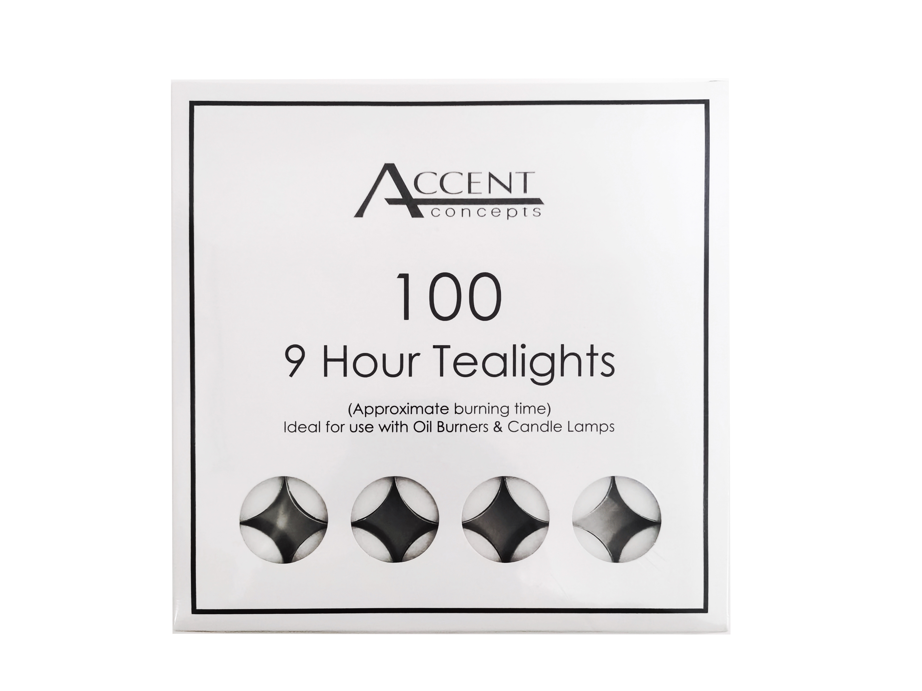 V637-TLH32181-202508260640-00 bulk 600 Accent 9 Hour Tealight Candle - Image 1