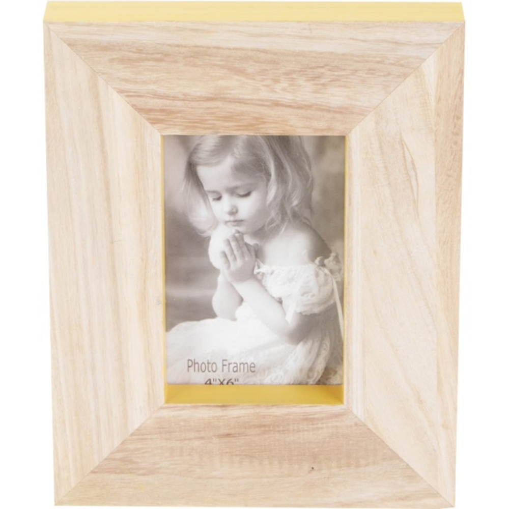V637-WF-8R702-46-YL-202508260730-00 Wood Single Photo Frame 23cm - Image 1