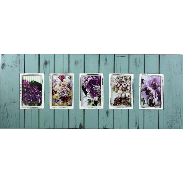 V637-WF-D75550-5B-202508260530-00 Rustic 5 Opening Photo Frame 83cm - Image 1