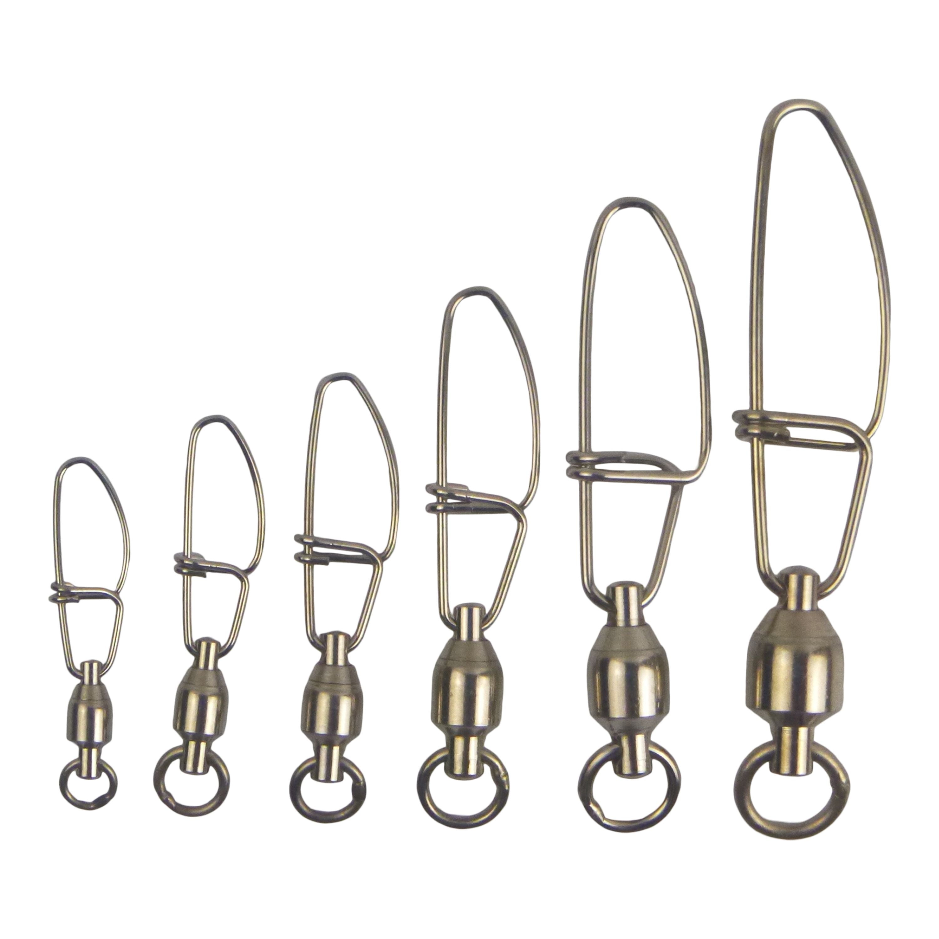 V658-93MC000130713-202507311231-00 Swimerz HD Ball Bearing Swivels with Crosslock Snap, Size 6, 12 pack - Image 1