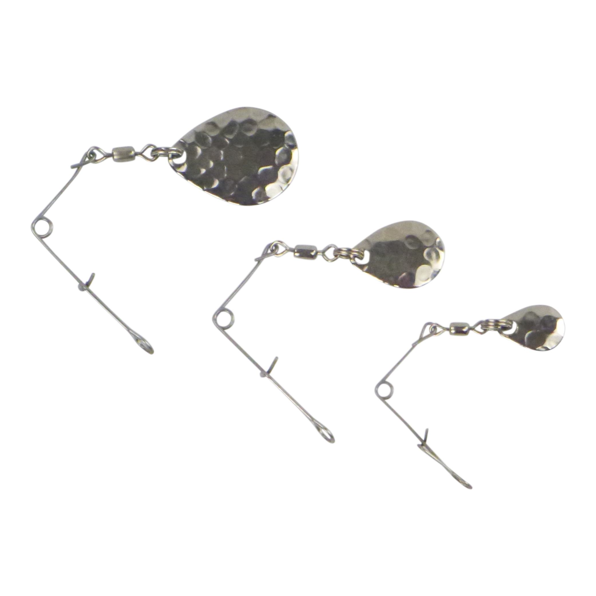 V658-93MC000270020-202507311241-00 Swimerz Jig Spinner, Medium, Hammered Nickel, 5 Pack - Image 1