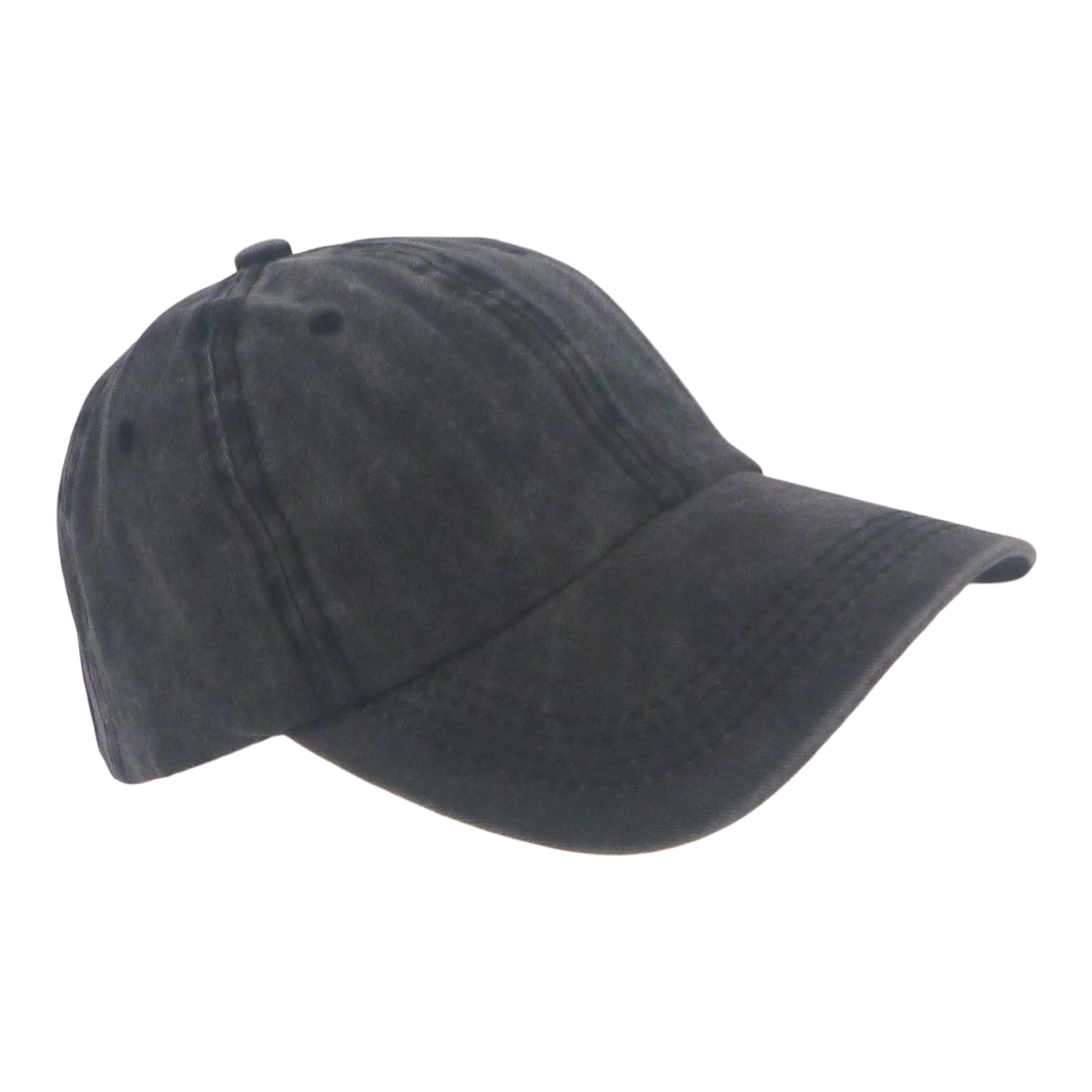 V658-93MC000310450-202507311145-00 BSTC 6-Panel Baseball Cap, Distressed Cotton, Charcoal - Image 1