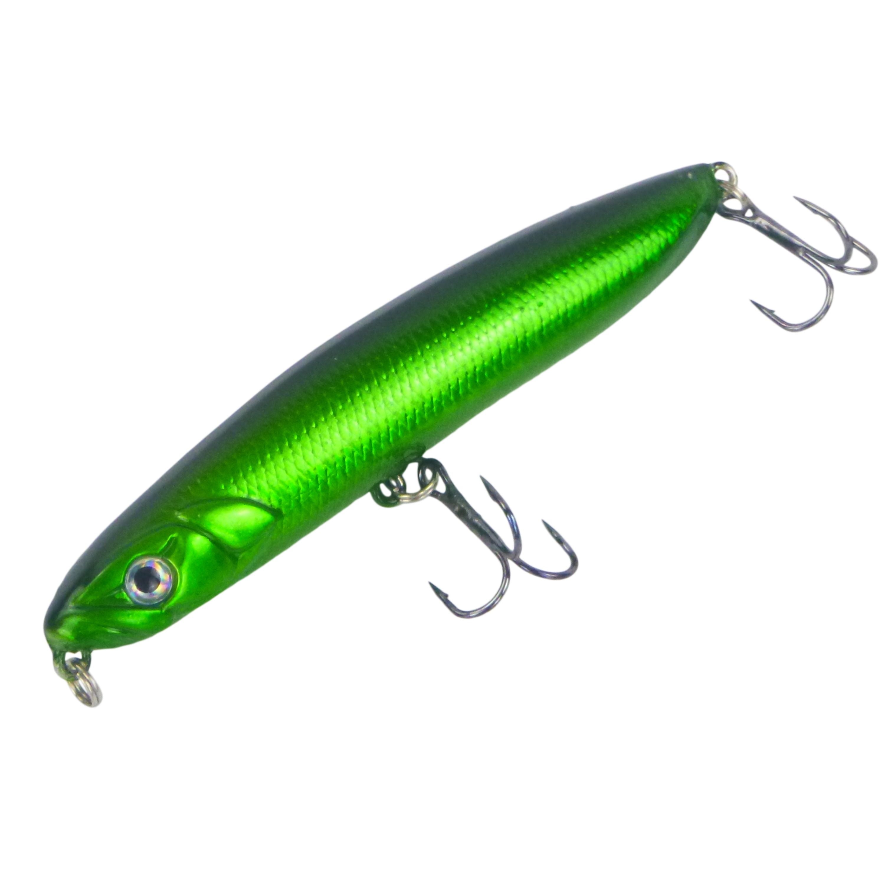 V658-93MC000490104-202507311416-00 Toppu Mizzu Stickbait, 95mm, Green Scad - Image 1