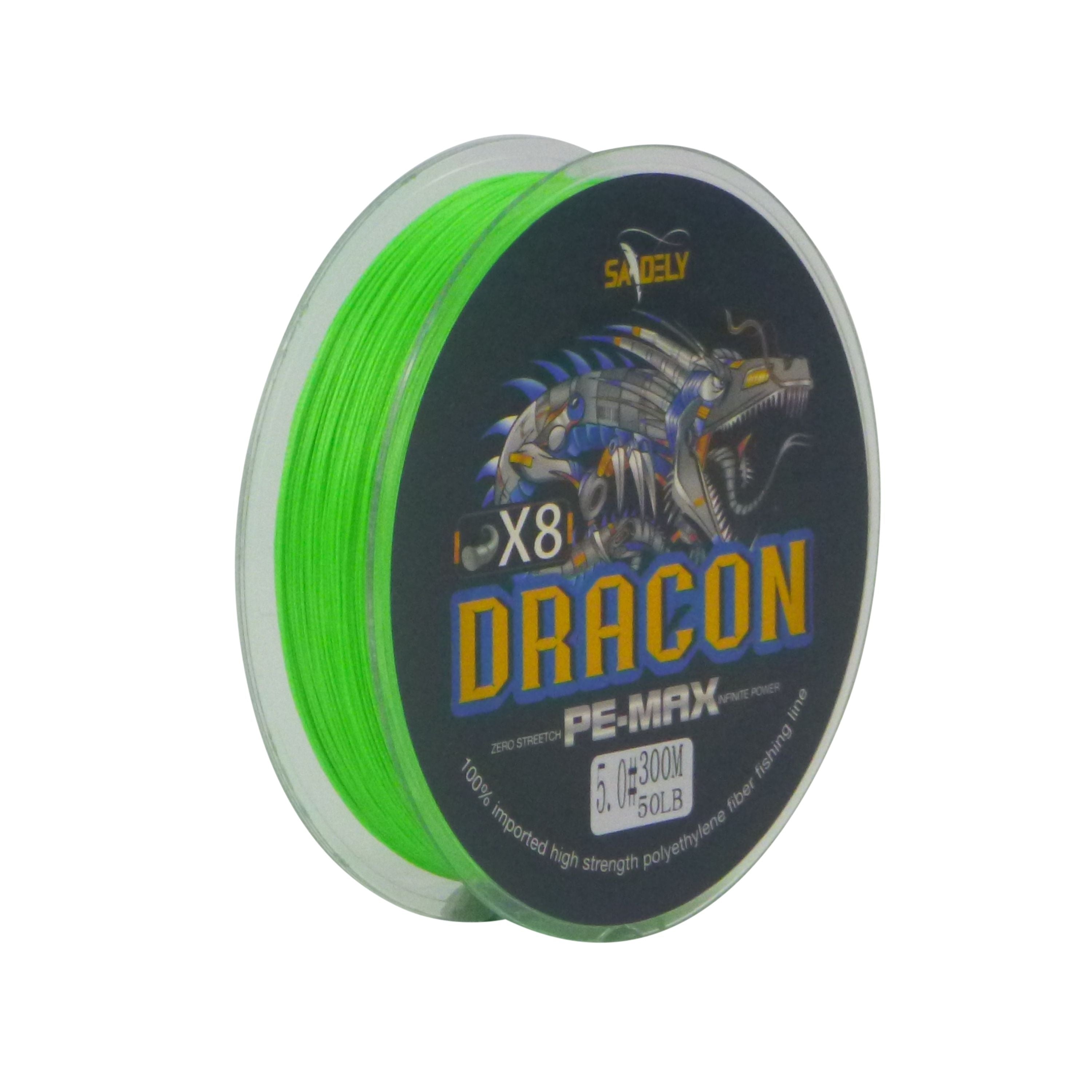 V658-93MC000630202-202507311240-00 Samdely Dracon X8 Braid, Green, #0.8, 10lb, 300Mtr - Image 1