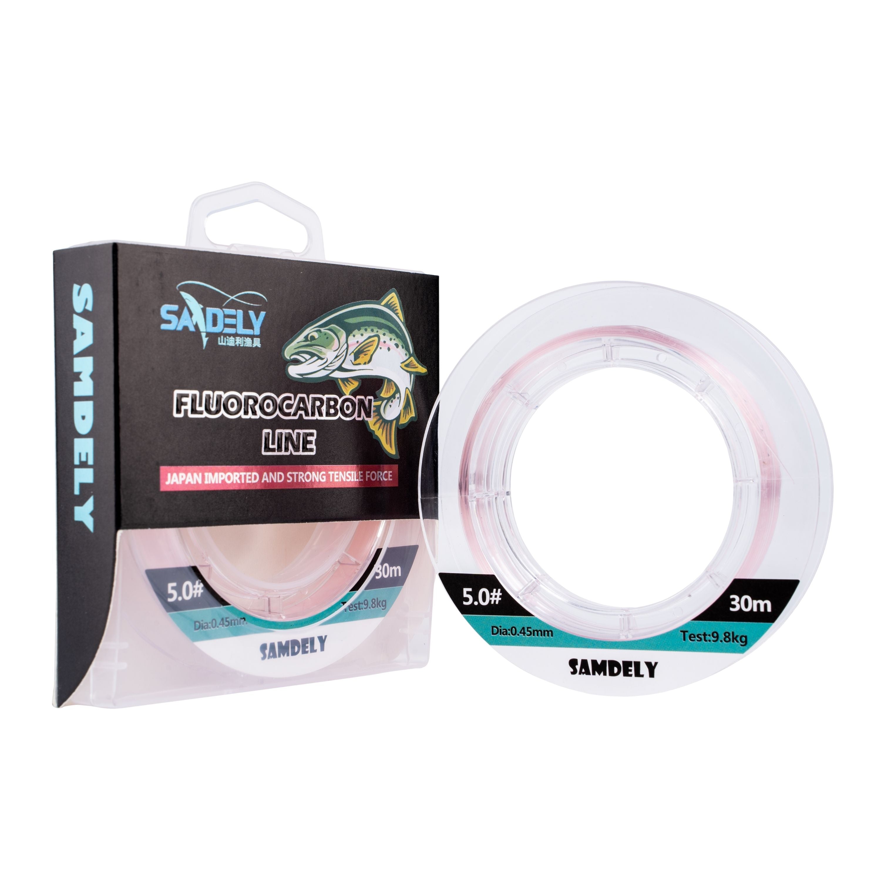 V658-93MC000630802-202507311255-00 Samdely Pink Fluorocarbon, #4.0, 15lb, 30Mtr - Image 1