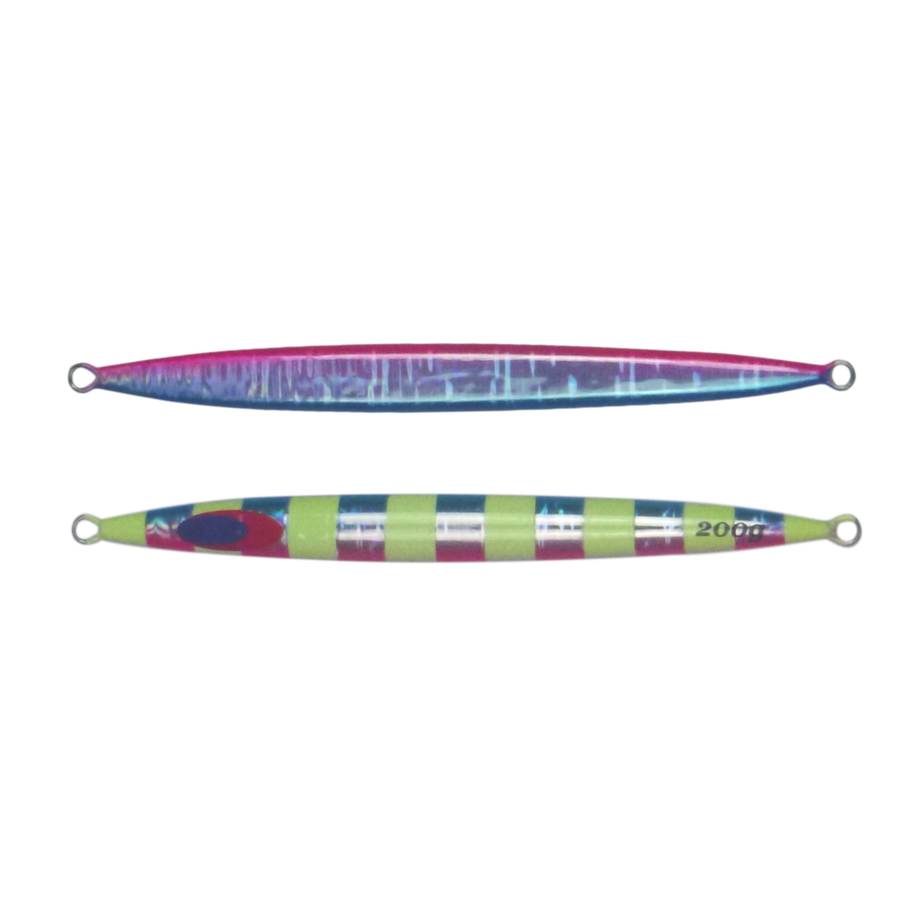 V658-93MC000682011-202507311108-00 Finesse Lumo Fastdrop Jig, 200gm, Blue Blush, Qty 2 - Image 1