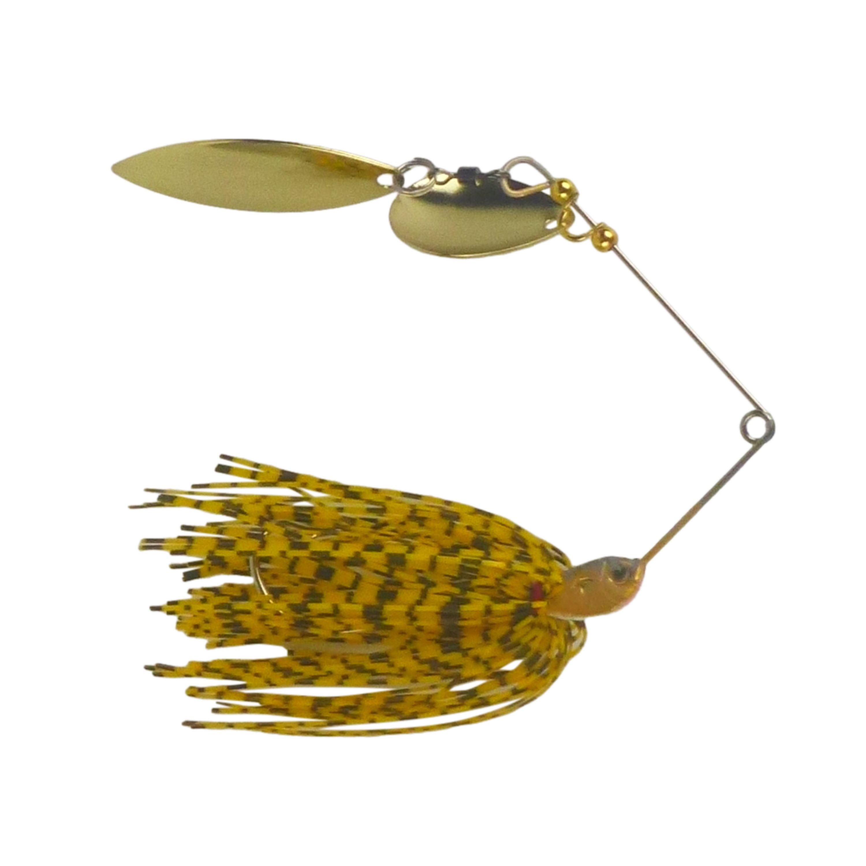 V658-93MC002200003-202507311030-00 Dekoi 15gm LS18 Closed Eye Spinnerbait, Orange Stripey, Qty 2 - Image 1