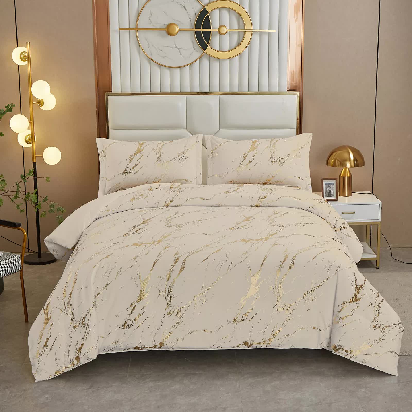 V745-MAB010721AJ3-202508061202-00 Coastal Drift apricot Comforter Bundle – Breezy 3‑Piece Bedding - Image 1