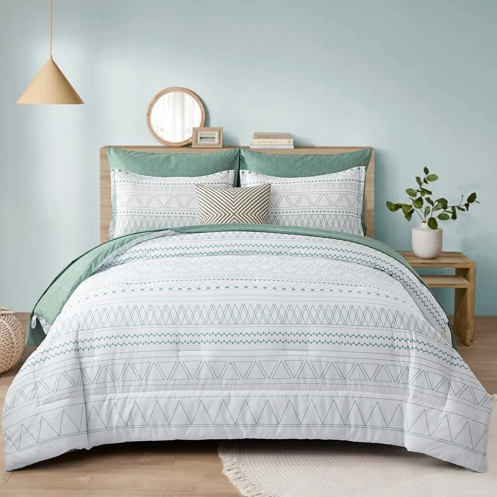 V745-MAB010772AJ3-202508061202-00 Boho Vibes Bedding Set – 3‑Piece Comforter & Pillow Covers - Image 1