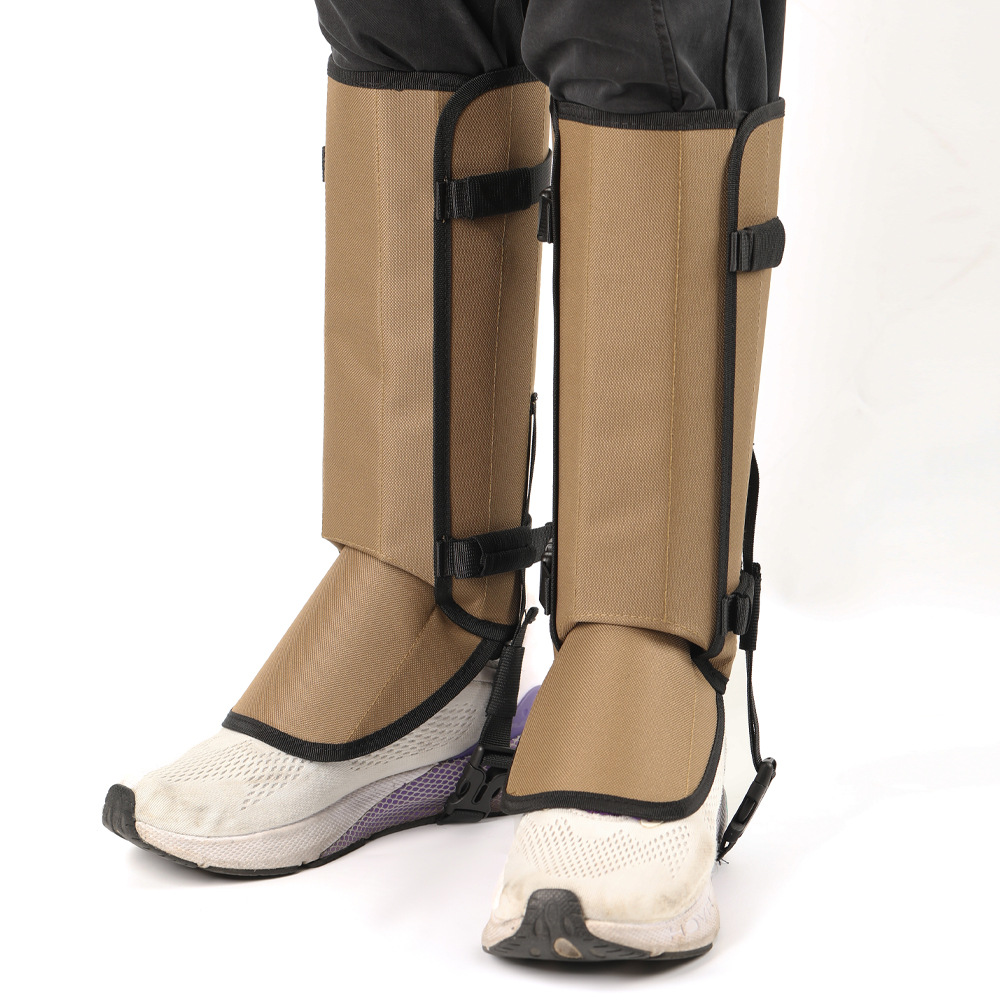 V888-ELOSUNG18362-202507151032-00 Outdoor Anti-Snake Bite Leg Guards - Hiking Camping Knee Protectors, Snow Shoe Covers, Leg Sleeves, khaki - Image 1