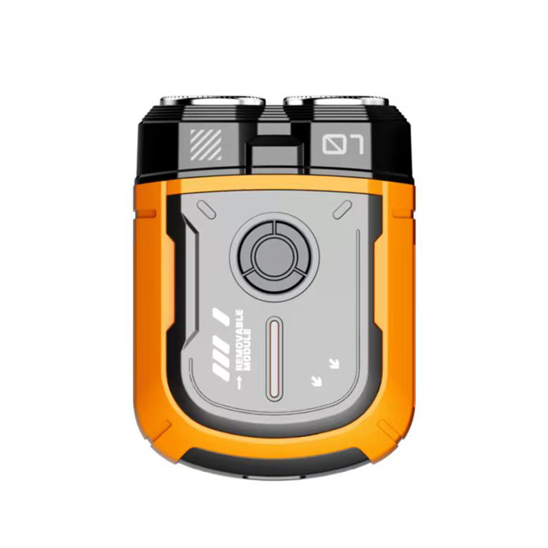 V888-ELOSUNG29765-202506190613-00 K002 Mini Electric Shaver - 3D Floating Head, IPX7 Waterproof, Type-C Charging, 70 Min Runtime Product Description(Orange) - Image 1