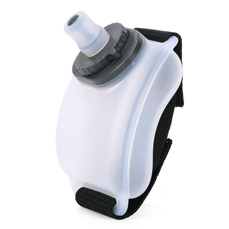 V888-ELOSUNG29792-202506190653-00 Wearable Sports Wrist Water Bottle - 200ml BPA-Free Silicone Flask with Adjustable Strap & Bite Valve(Transparent) - Image 1